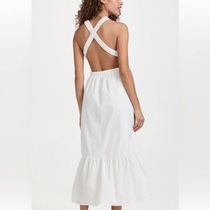 English Factory Women's Elastic Detail Sleeveless Midi Dress